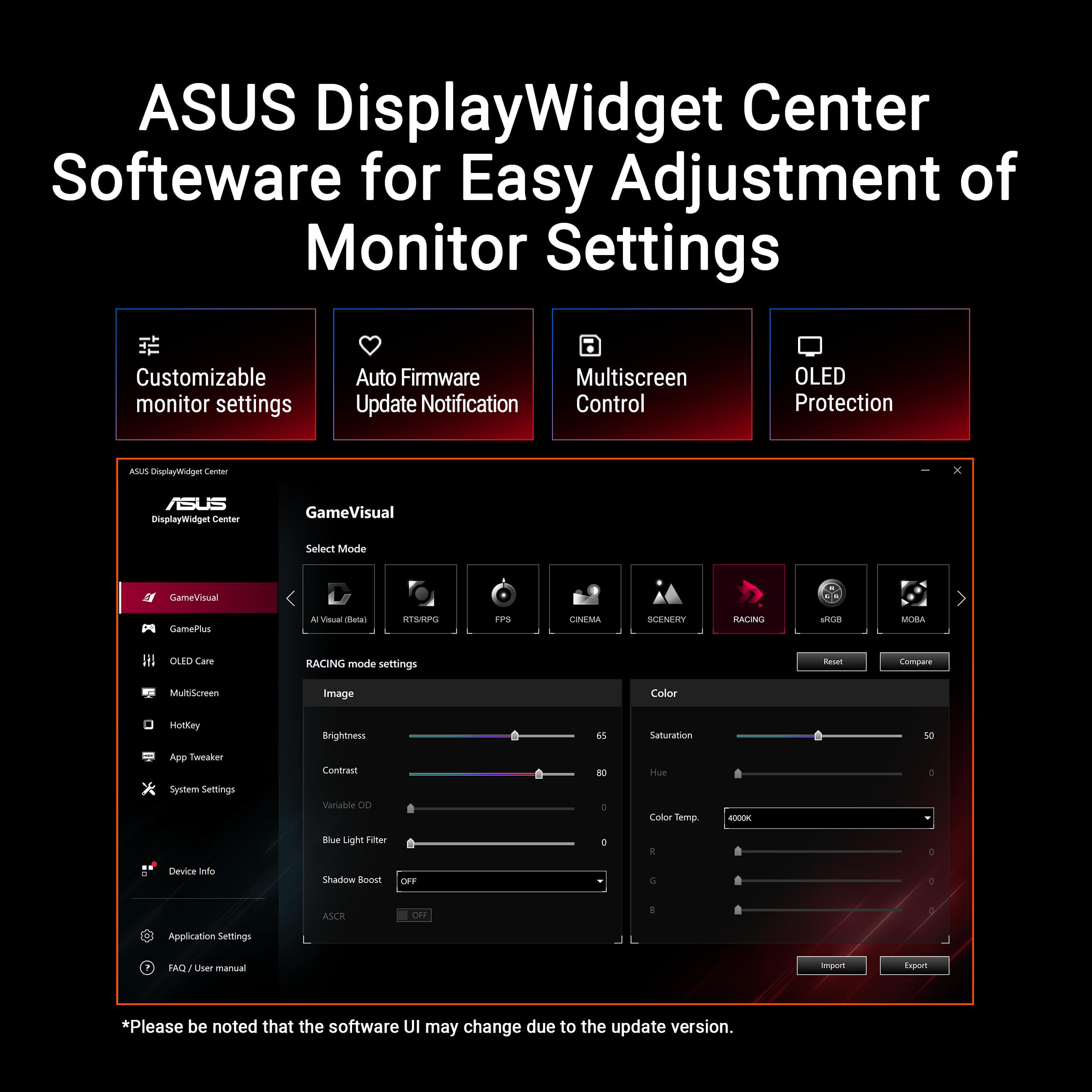 ASUS ROG Strix OLED XG27AQDMES Moniteur Gaming ― 27 Pouces (26,5 Pouces Visibles) 1440p QD-OLED, 240 Hz, 0,03 ms, capteur de proximité Neo, OLED Care Pro, ELMB, Compatible G-Sync