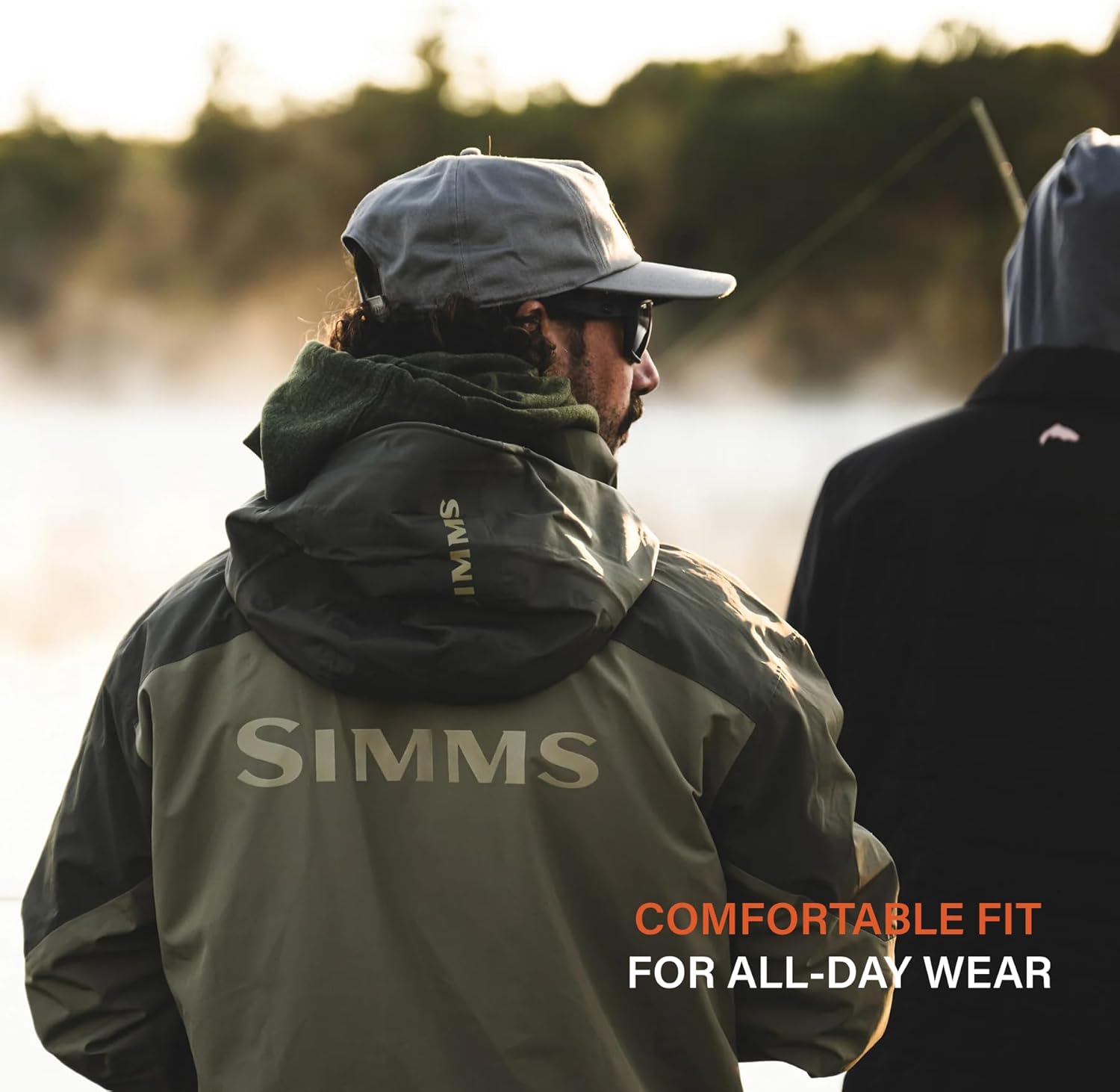 Simms Men's Challenger Waterproof Fishing Rain Coat, Angler's Essential for Wet Weather, Durable and Breathable Design - Image 8