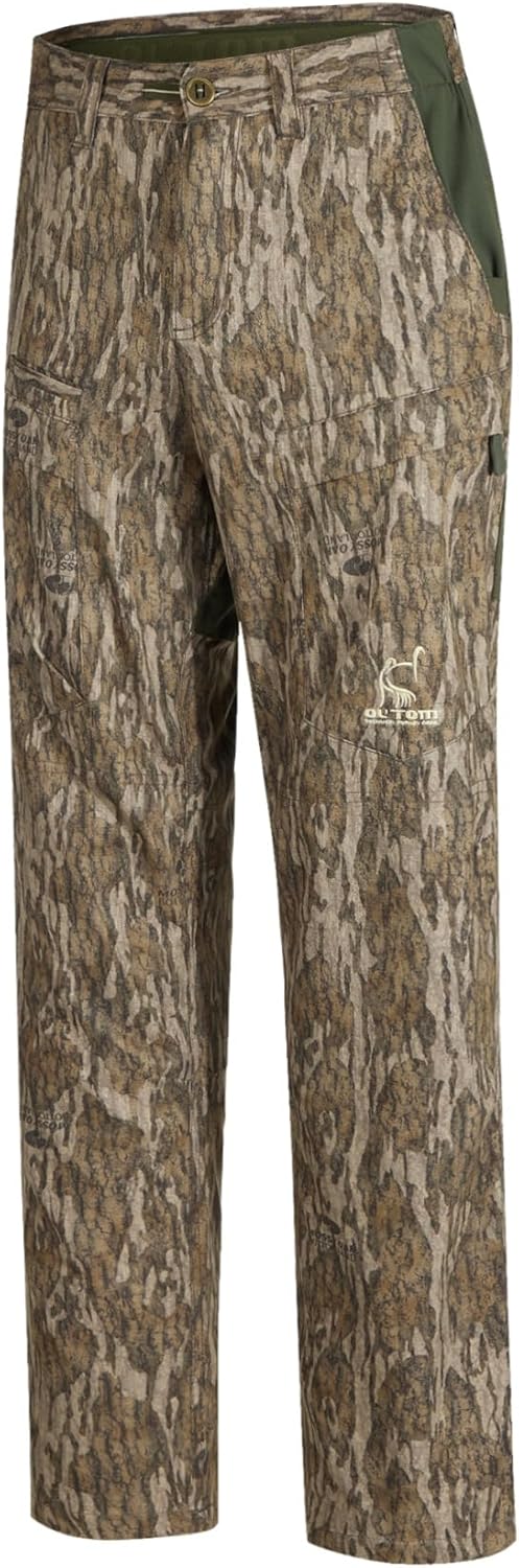 Ol’Tom Turkey Hunting Pants for Men - Breathable & Durable Polyester Hunter Pants w/Stretch Panels - Mens Hunting Gear