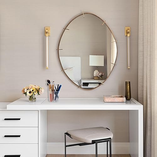 Miniatura 6 de Acrílico transparente 3 ranuras soporte para lápices para escritorio, organizador de almacenamiento de brochas de maquillaje de escritorio, soporte