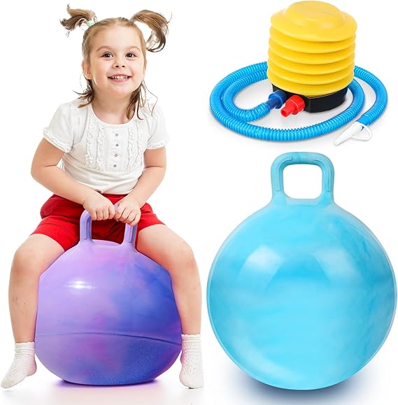 2 Pcs Space Hopper Ball Bouncing Ball for Kids 22 Inches