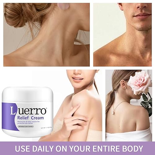 Miniatura 8 de Luerro Crema de alivio para piel propensa al acné, limpiador y exfoliante para el acné de espalda y cuerpo, crema exfoliante suave para picazón y