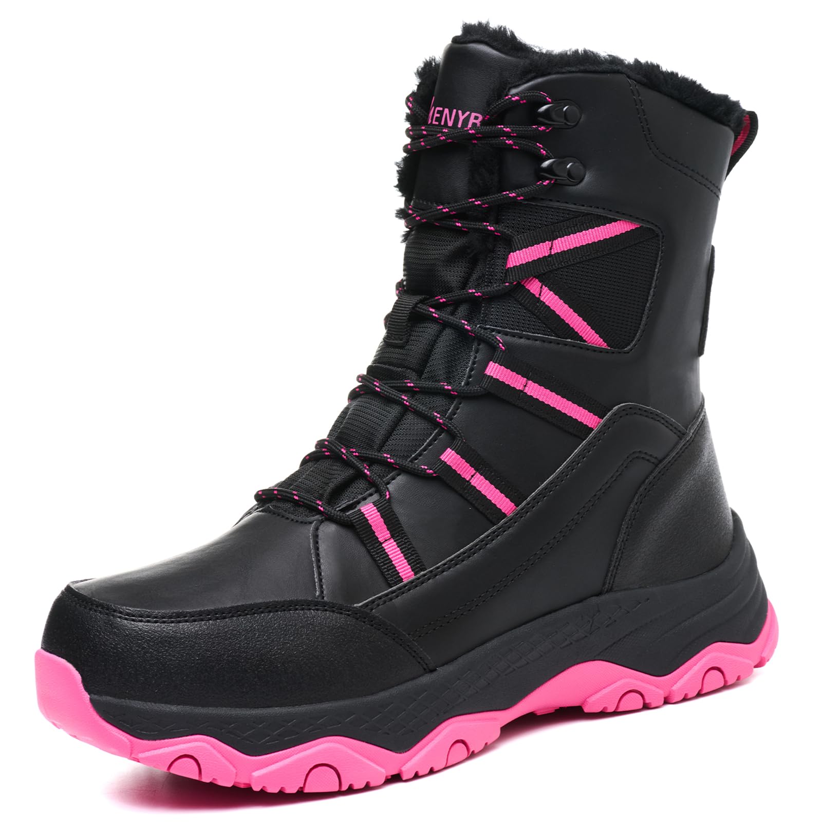Womens Snow Boots Waterproof Anti slip Lightweight Warm Faux Fur Lined Multi functional Comfortable Winter Mid-Calf Booties for