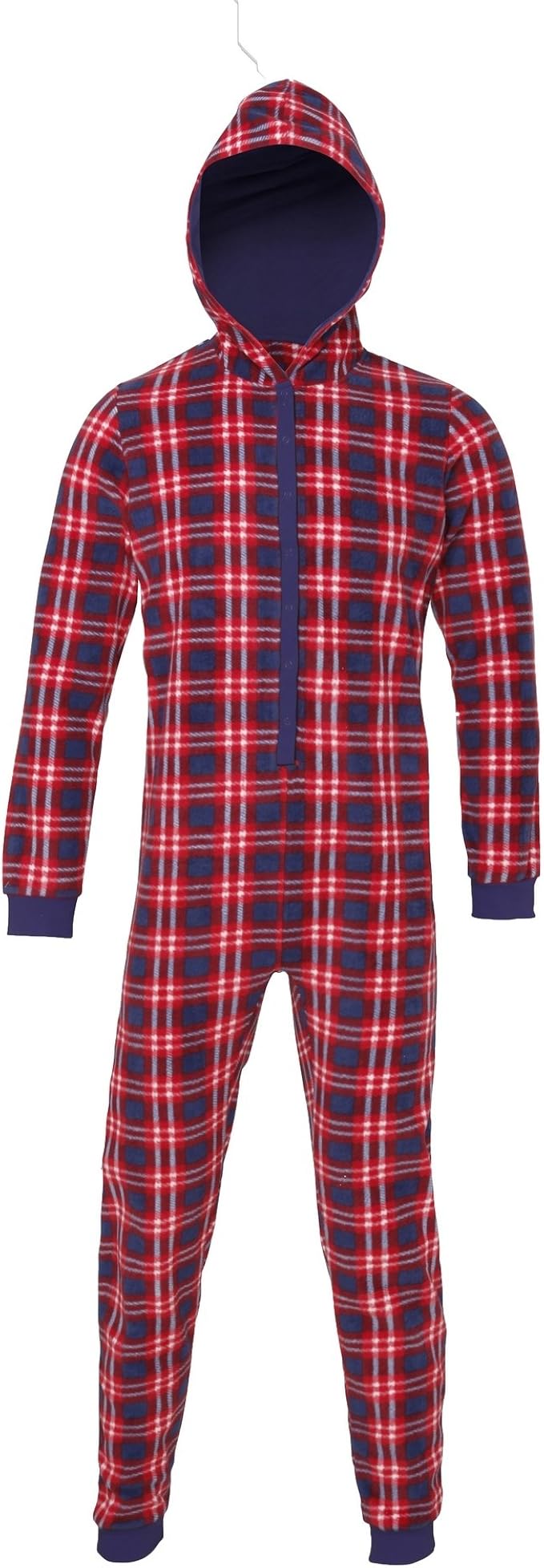 Christmas Shop - Tuta Intera con Cappuccio - Uomo (XL) (Rosso/Blu Navy) :  Amazon.it: Abbigliamento