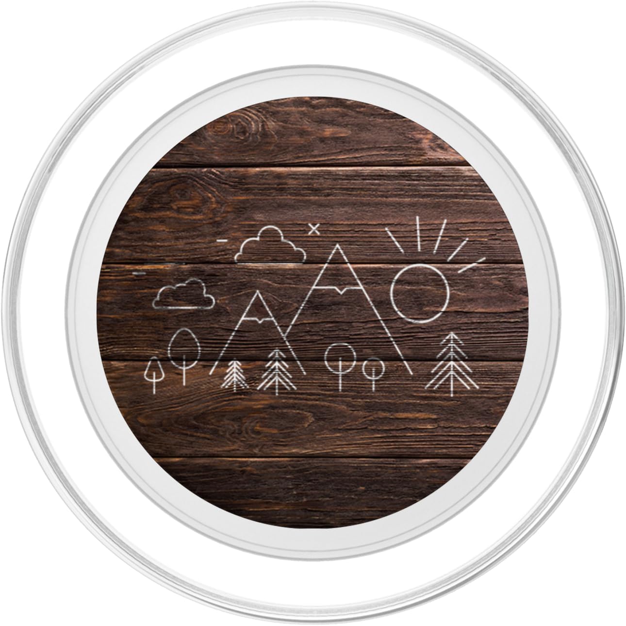 Simple Hiking Graphic Design For Men Women PopSockets PopGrip for MagSafe