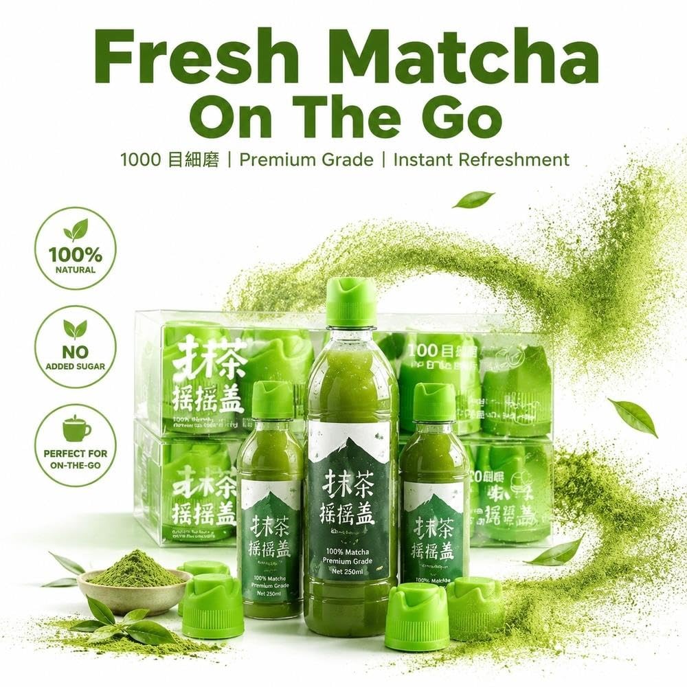 Zdejmowane pokrywki Shakera Matcha, japońska Matcha o grubości 1000 mesh