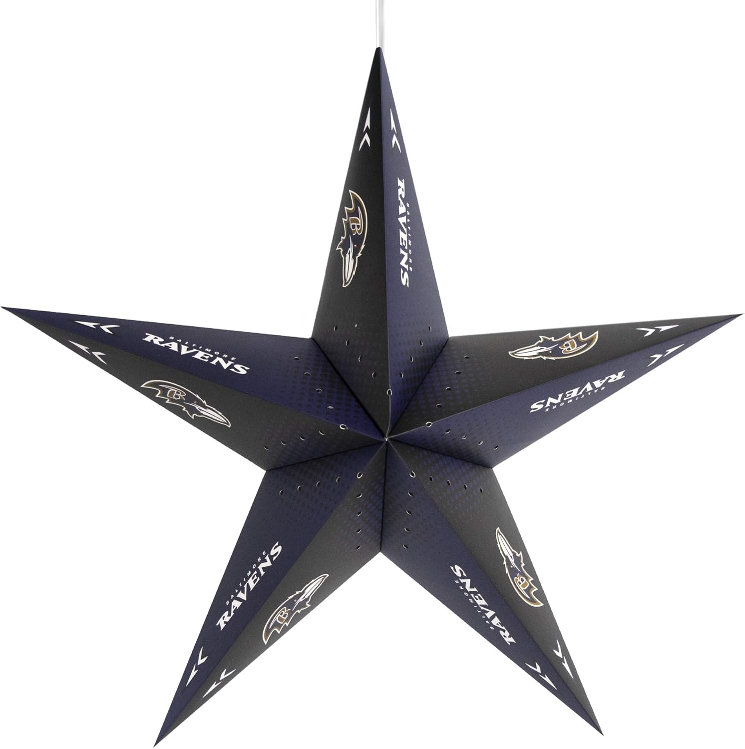 Littlearth Unisex-Adult NFL Baltimore Ravens Star Lantern, Team Color, One Size