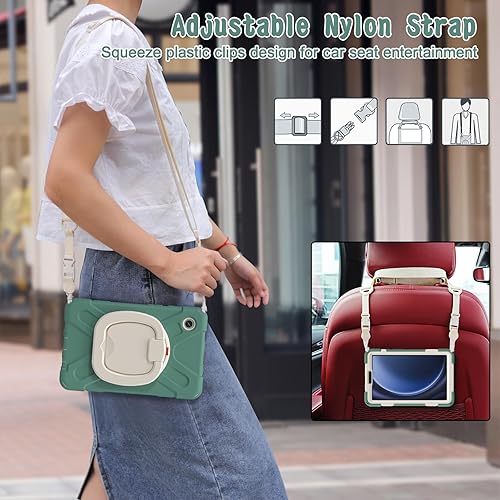 Miniatura 288 de Funda resistente para Galaxy Tab S10 Ultra 2024/S9 Ultra 2023/S8 Ultra 2022, funda híbrida resistente con soporte para bolígrafo S, funda a prueba