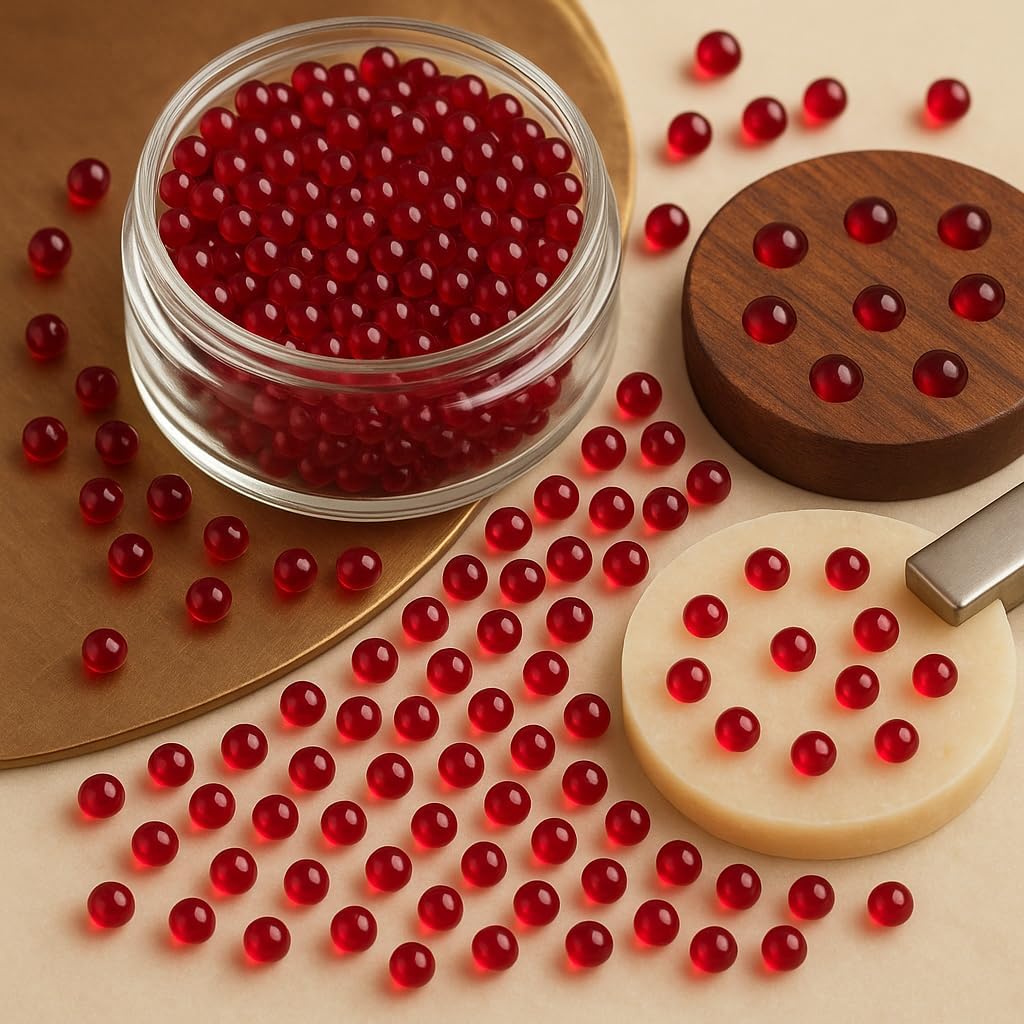 2-16mm Lab-Grown Ruby Spheres, Synthetic Corundum No-Hole Red Balls, Loose Gemstones for Jewelry Making, Crafts, High-Temperature Inlay(3MM-200pcs)