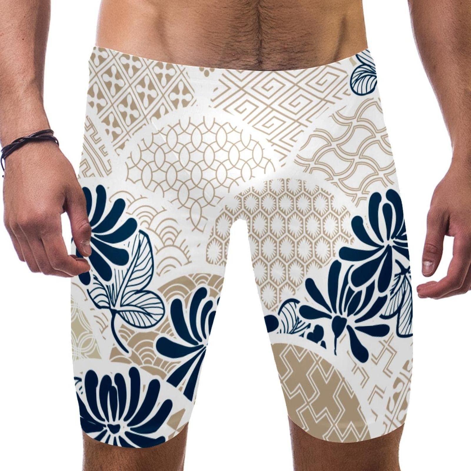 Traje de baño para hombre de natación estilo kimono en talla S a 3XL 7