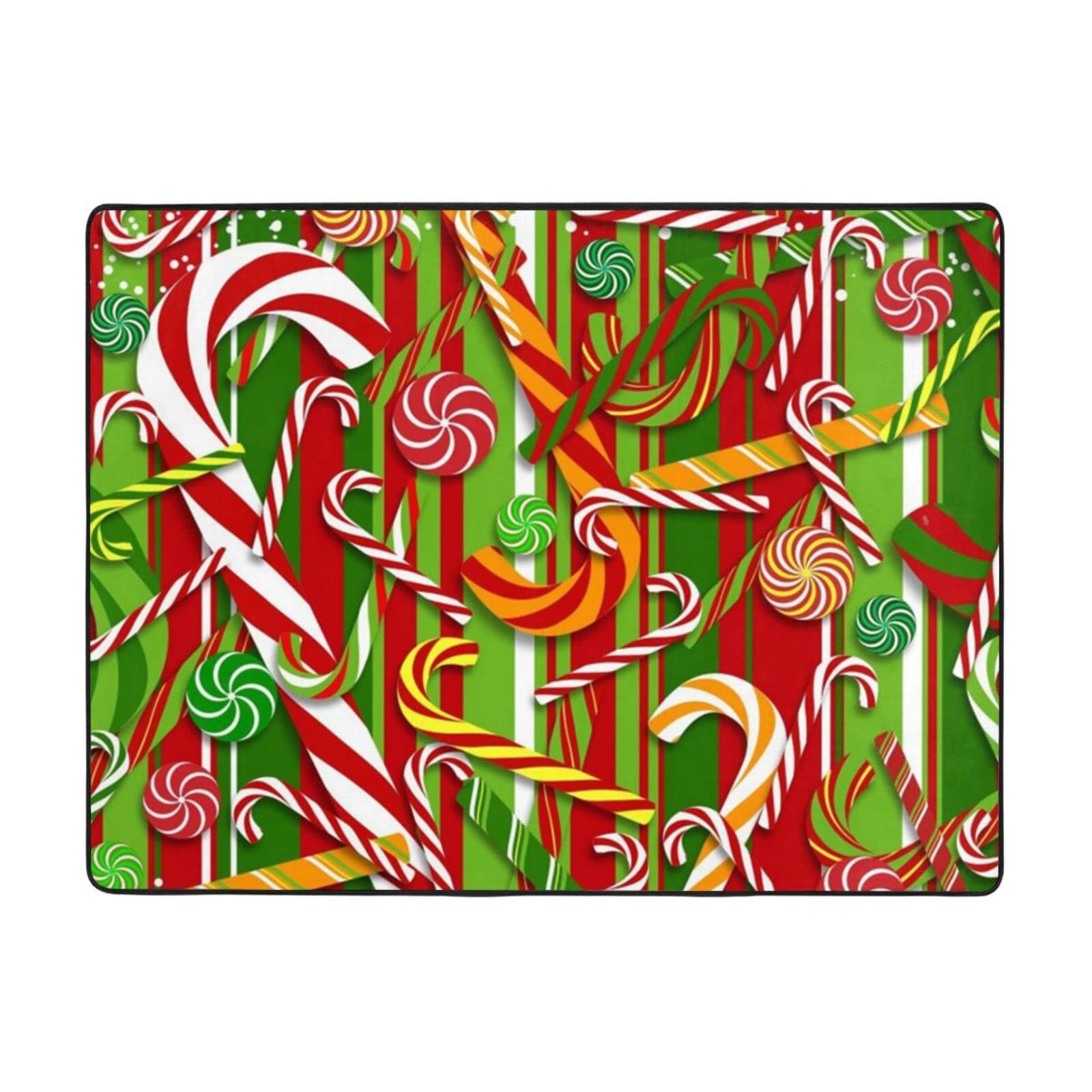 Tapis de sol doux BAFAFA Joyeux Noël antidérapant pour salon et yoga