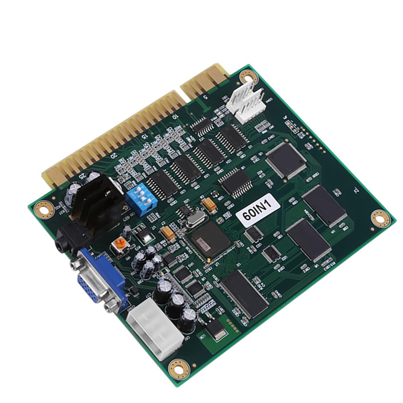 Płytka Drukowana Multicade 60 w 1 z Nowym Systemem Oszczędzania Punktów dla Automatu do Gier , Obsługuje CGA/VGA - Idealna dla Graczy, Wyjście CGA