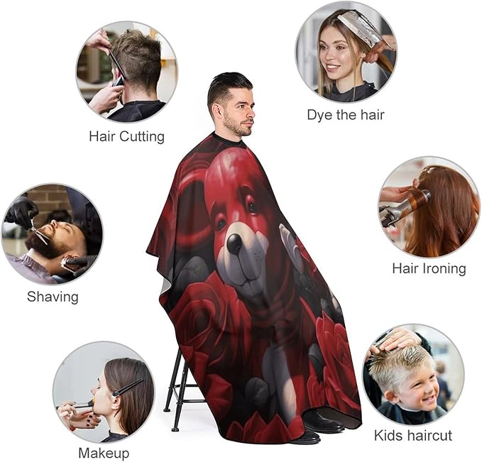 Capa para corte de cabello impermeable con hebilla ajustable miniatura 3