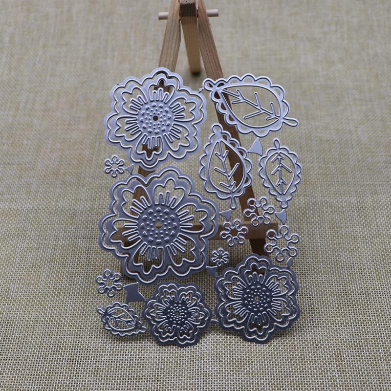 Miniatura 9 de AHOMASH Troqueles de corte de metal, troqueles de flores para álbumes de recortes, álbumes de fotos, troqueles decorativos para manualidades,