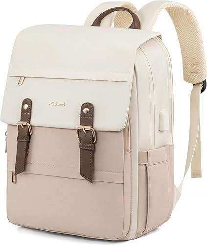 Miniatura 8 de LOVEVOOK Mochila para computadora portátil para mujer, mochila de viaje para computadora de 17 pulgadas, mochila de mano para profesores, para Negro