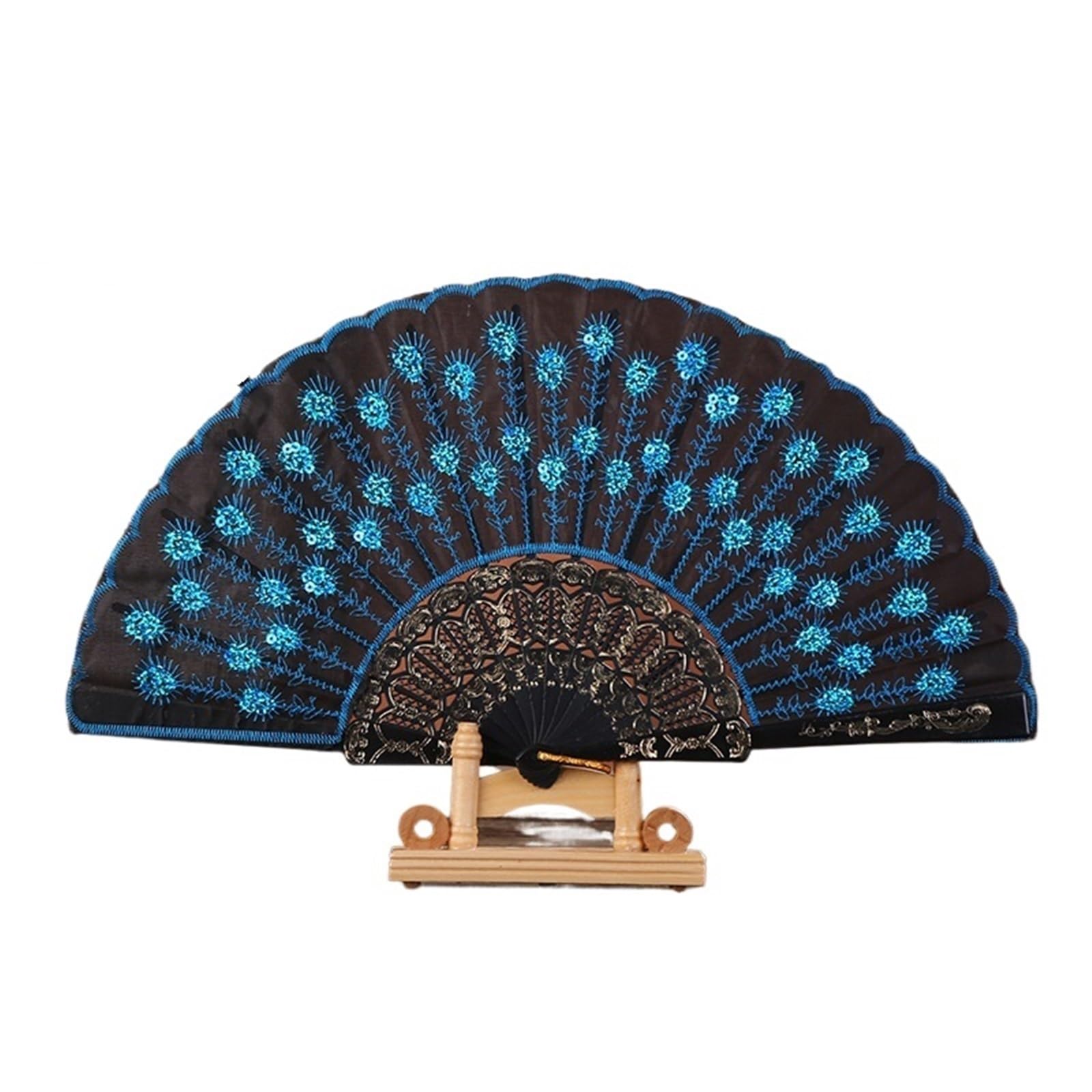 Dcuipg Color2 3Pcs Folding Hand Fan For Party