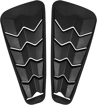 Matte Black Side Window Louvers Windshield ABS Sun Shade Cover GT Lambo Style Fits for Ford Mustang 2005-2014