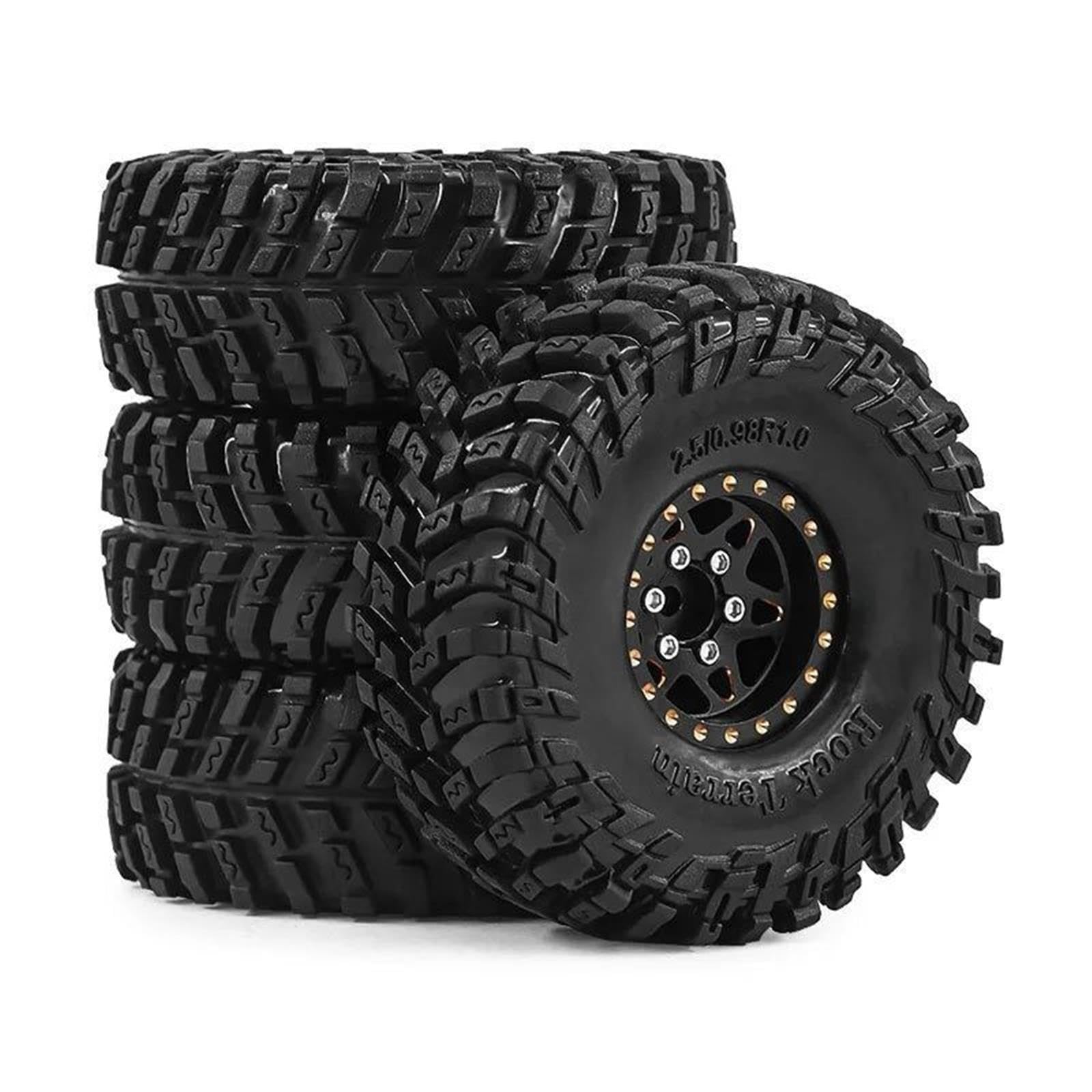 Metall Beadlock Felgennabe Reifen 64x24mm 7mm Für 1/18 1/16 RC Crawler