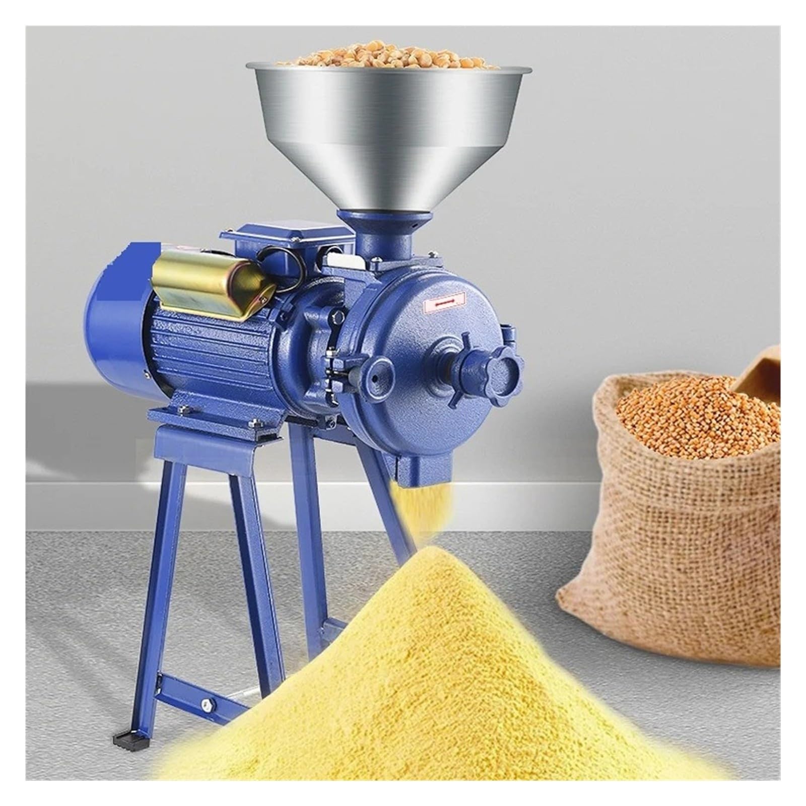 Macchina elettrica per il mais, smerigliatrice per cereali, secchi, frumento,Polverizzazione fine