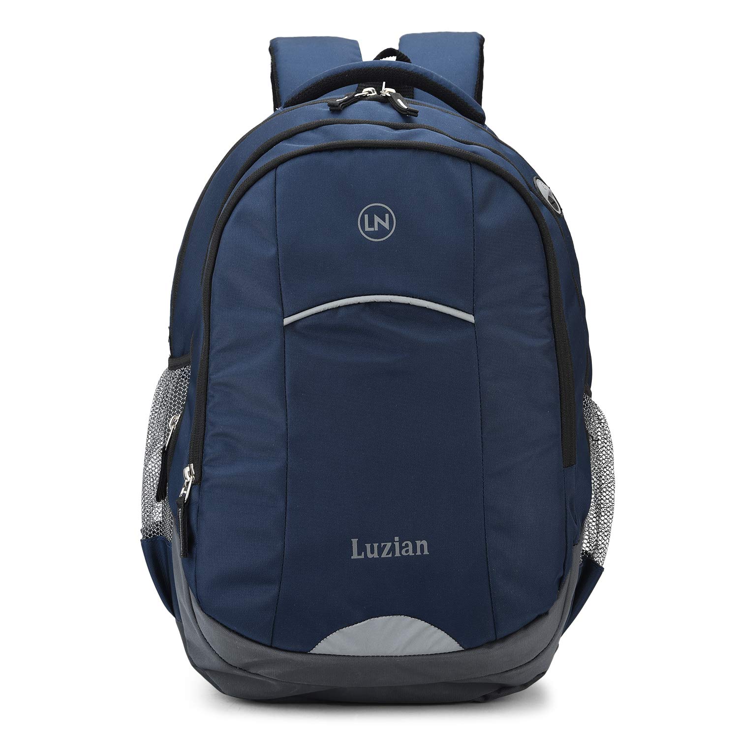 Luzian School/College/Casual Laptop Backpack with and USB Socket. (LH007 , 31 litres , Blue, Navy )