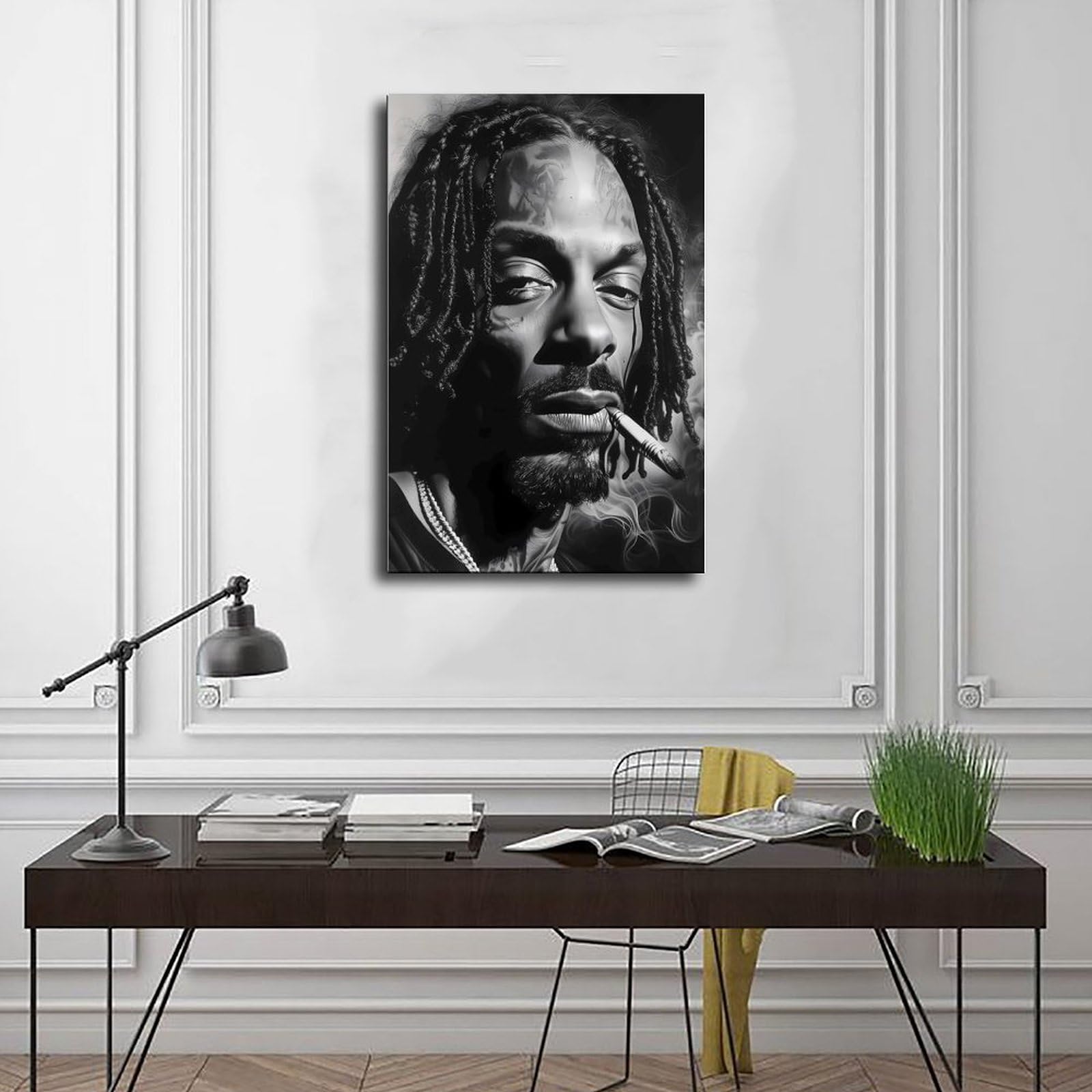 Poster su tela artistica da parete rap hip-hop, decorazione per camera da letto, ufficio, stanza, regalo, 50,8 cm L x 76,2 cm W