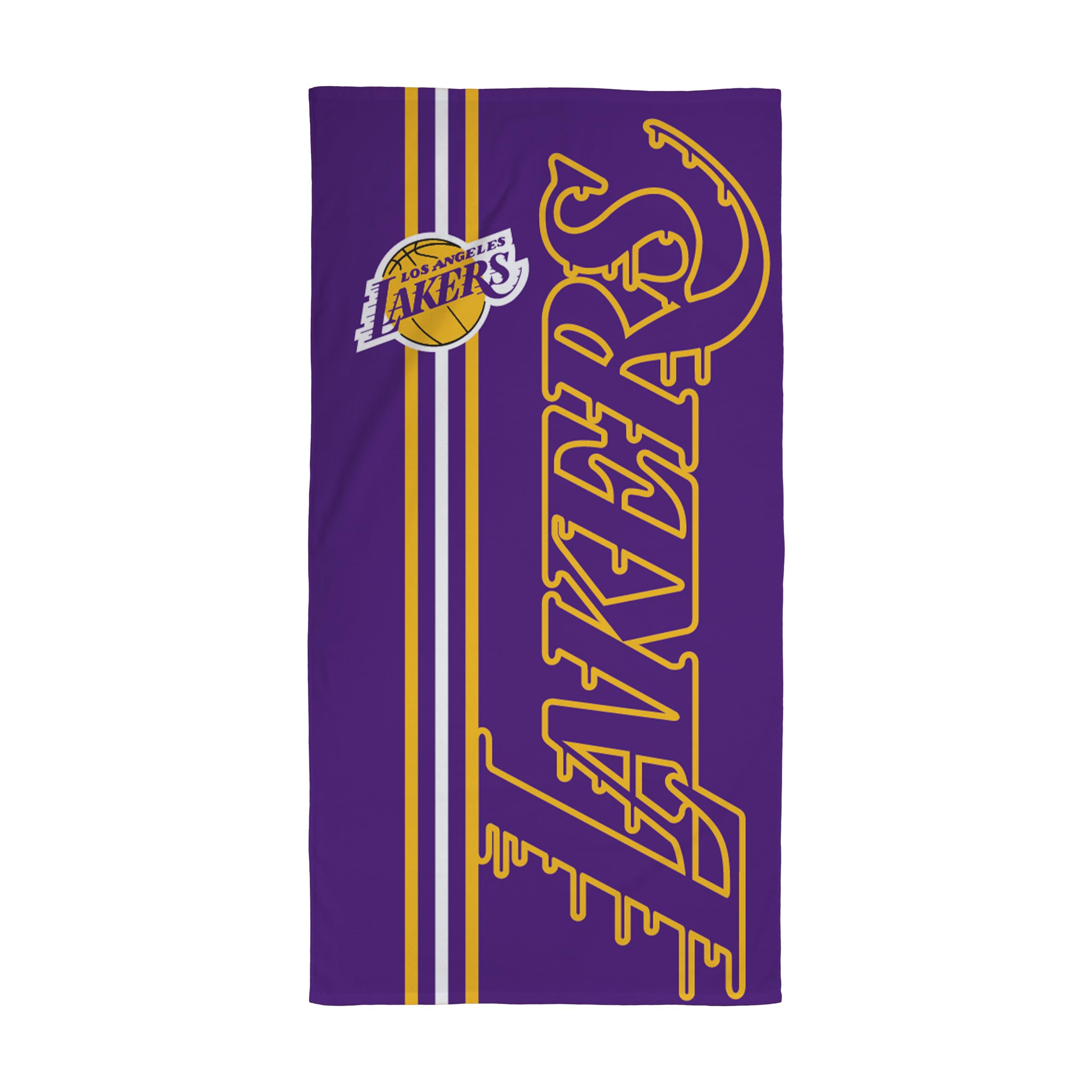 NBA Official Towel | Super Soft Feel, Los Angeles Lakers Basketball Team Purple and Yellow Design | Perfect The Home, Bath, Beach & Swimming Pool | One Size 75cm x 150cm | 100% Cotton
