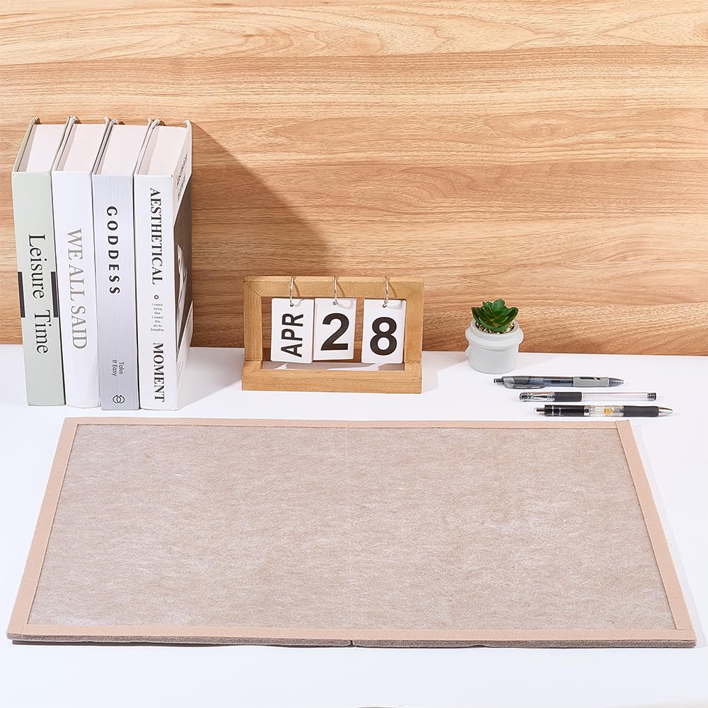 WADORN Tapis de Puzzle en Feutre Pliable pour jusqu'à 500 Pièces, Plateau de Puzzle Portable et Pliable pour Stockage Facile, Surface Anti Dérapante en Feutre pour Accessoires de Éducatifs (Brun)
