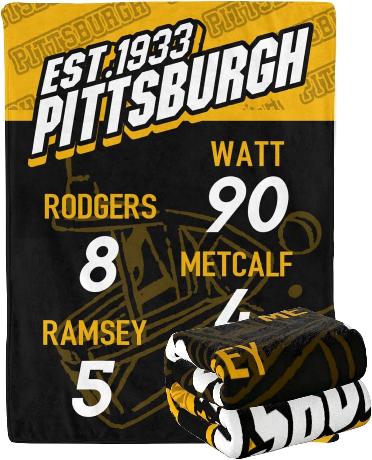 Football Gifts Blanket, Football Fans Gifts for Men Women City Football Blanket Flannel Throw Blanket for Team Lover Player for Christmas Birthday Thanksgiving 80"x60"