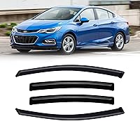 Vista 78 de Visera de ventana para Jeep Cherokee 1984-2001 (Excluye Modelo Limited), Protectores Guards Shields de lluvia de canal exterior, Deflector