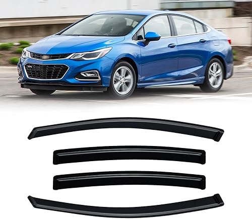 Miniatura 78 de Visera de ventana para Jeep Cherokee 1984-2001 (Excluye Modelo Limited), Protectores Guards Shields de lluvia de canal exterior, Deflector