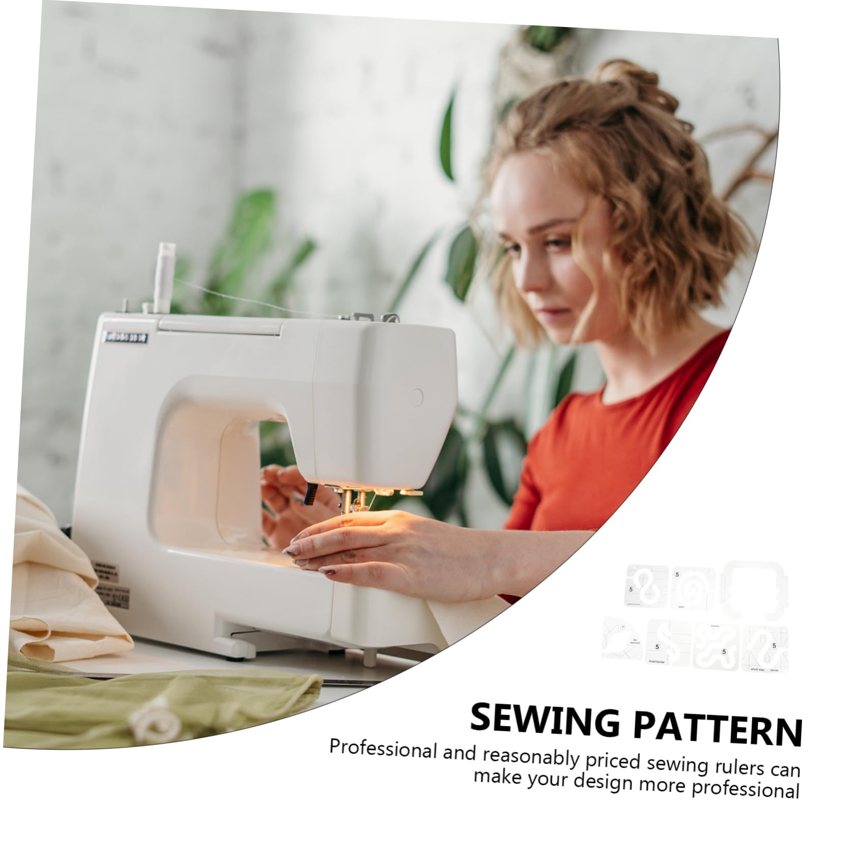STOBOK 7piezas Regla De Acolchado Acrílica Transparente Para Costura Plantillas De Patchwork De Herramientas Prácticas De Confección y Diseño