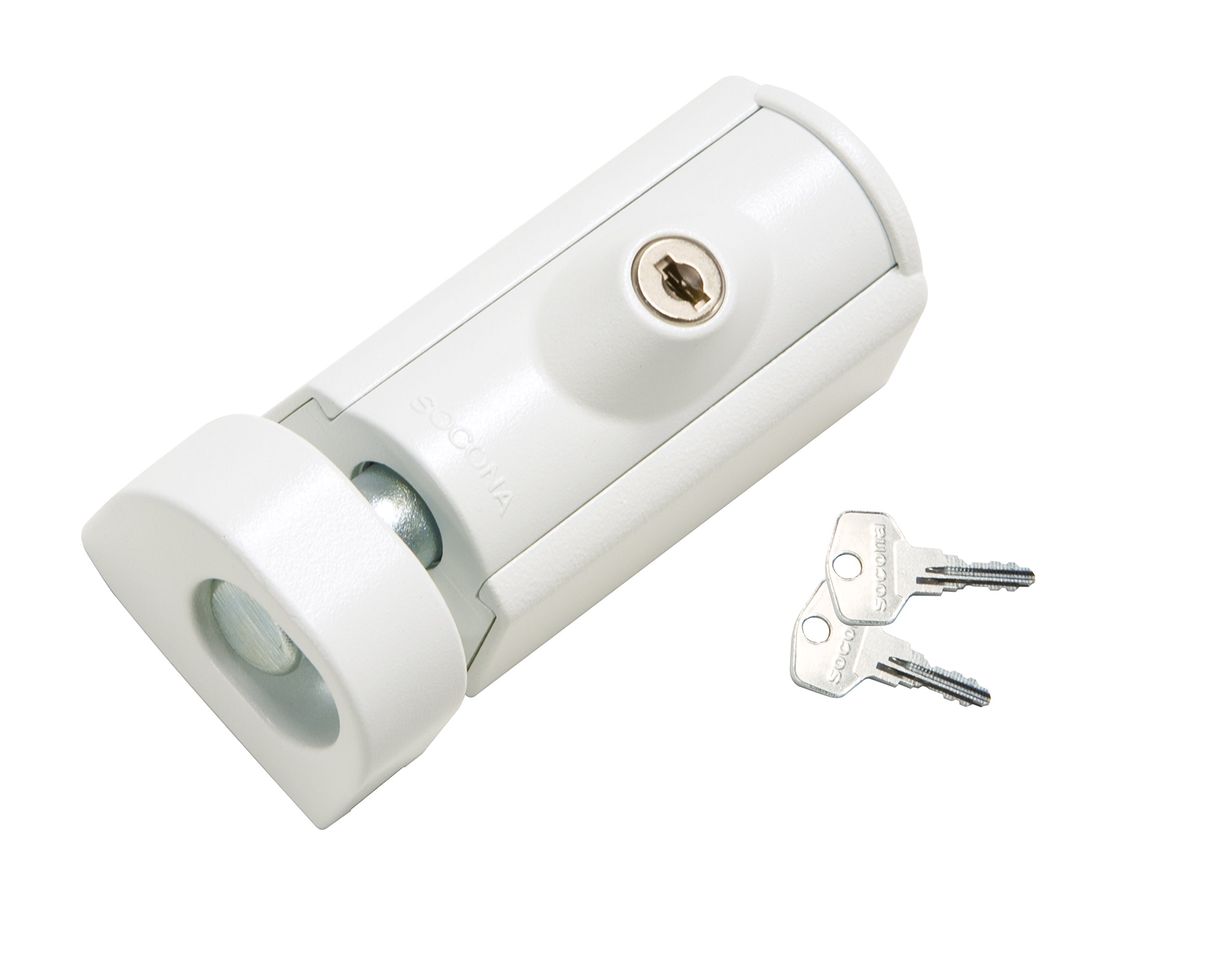 Socona TL6S - Cerrojo para ventana de alta seguridad, color blanco