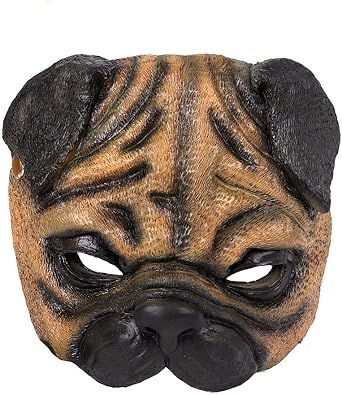 1Pcs Halloween Dog Mask Half Face Animal Dog Mask for Easter Halloween Masquerade Party Cosplay Costume Props