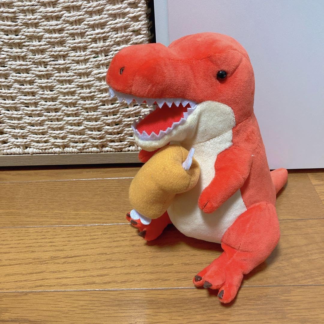 Amazon.co.jp: 怪獣 ぬいぐるみ ティラノザウルス プレゼント 赤 恐竜