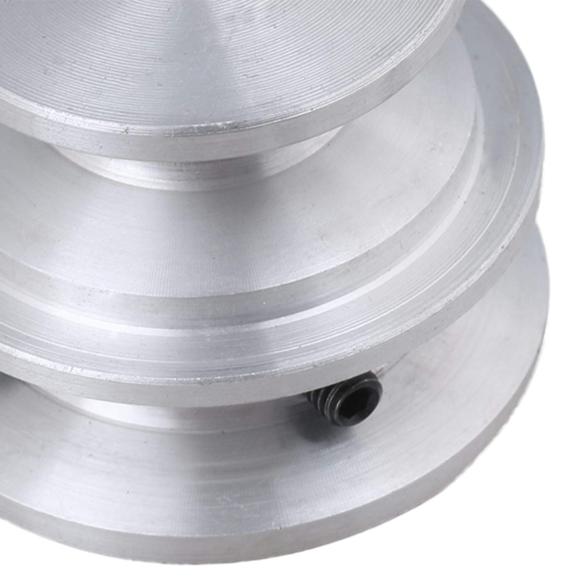 Mxfans Aluminum Pulley - 2-Step Groove Fixed Bore -5