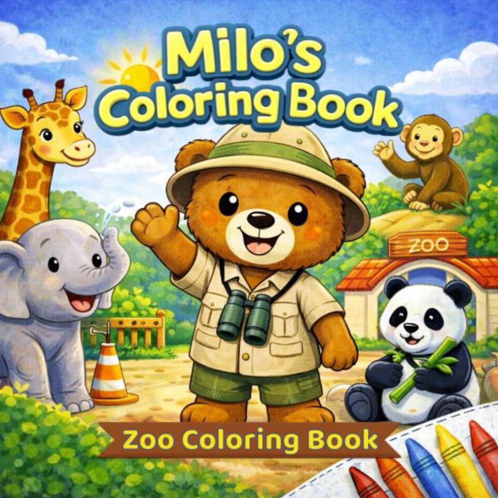 Milo´s coloring Book: Zoo Coloring Book