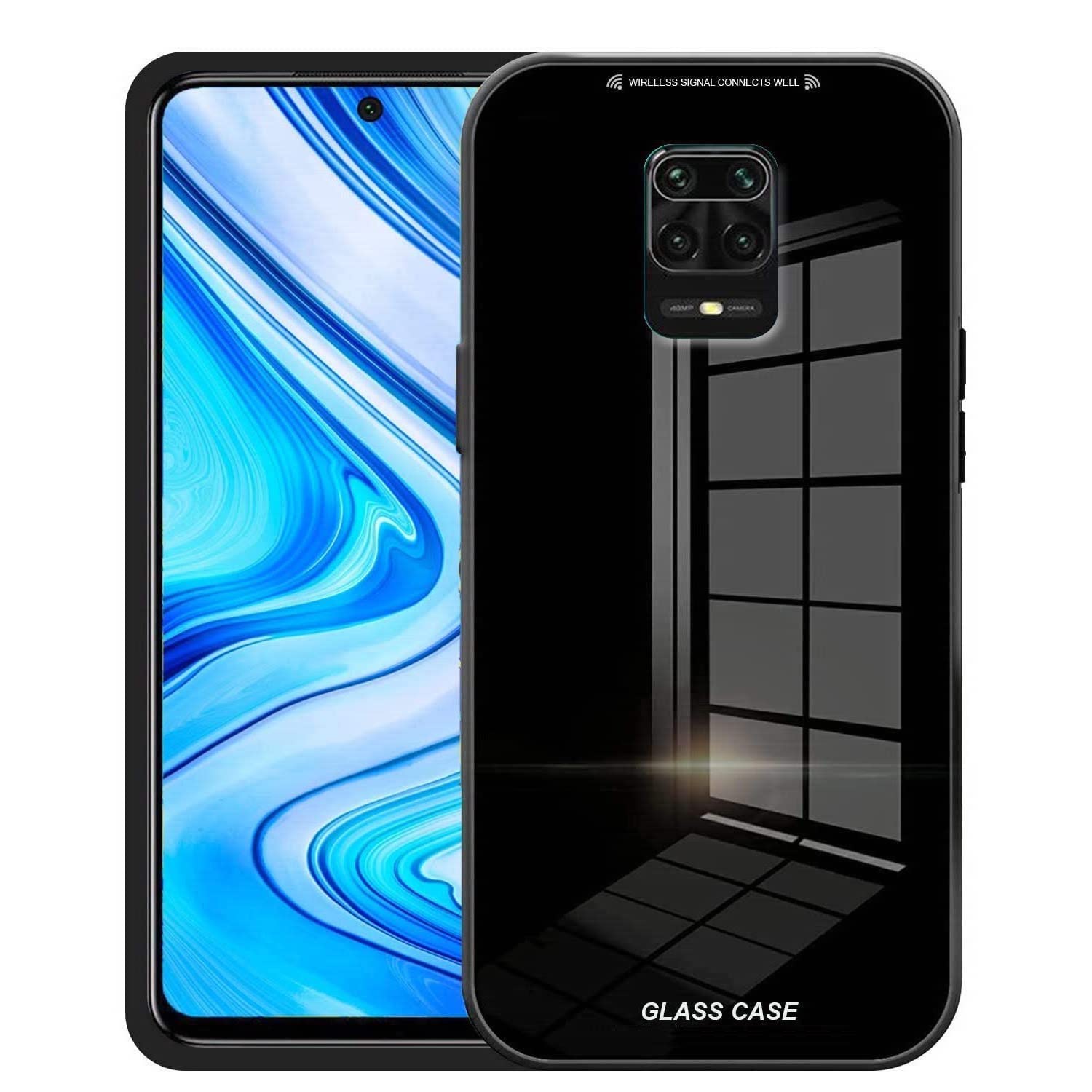 FancyArt Luxurious Premium Glass Back Cover for Xiaomi Redmi Note 9s/Note 9 Pro/Pro Max Shockproof TPU Bumper Slim Tempered Glass Mobile Cover Case for Xiaomi Redmi Note 9s/Note 9 Pro/Pro Max (Black) (B0DJ7LFG6Q) Amazon Price History, Amazon Price Tracker