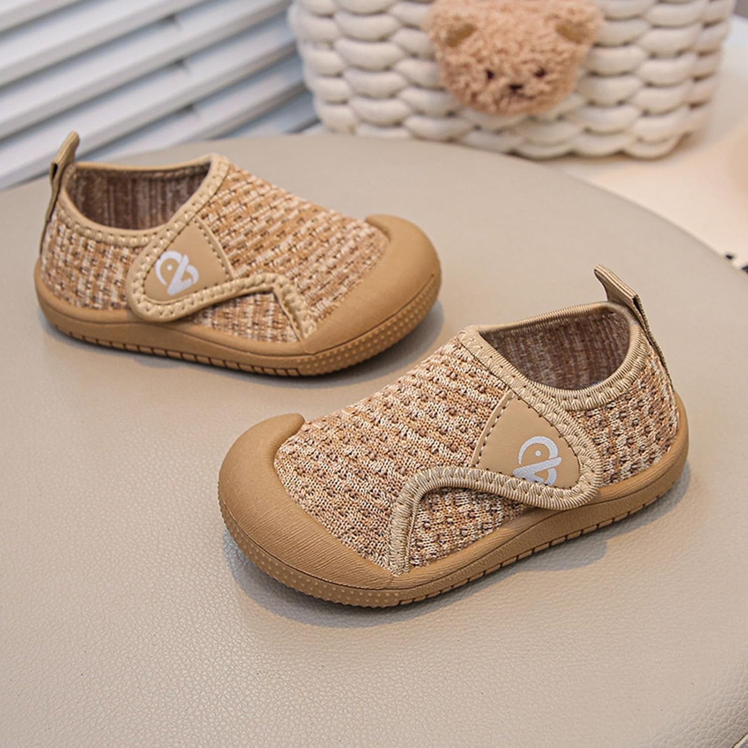Baby Boys Girls First Walking Shoes Breathable Slip On Sneakers Casual School Barefoot Shoes