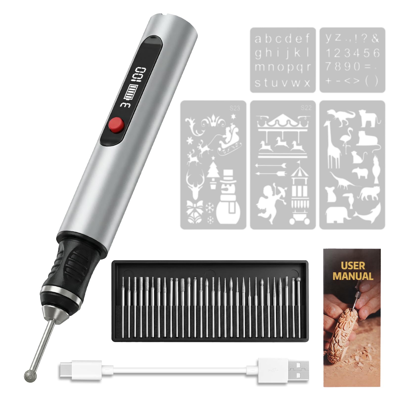 stylo graveur électrique sans fil