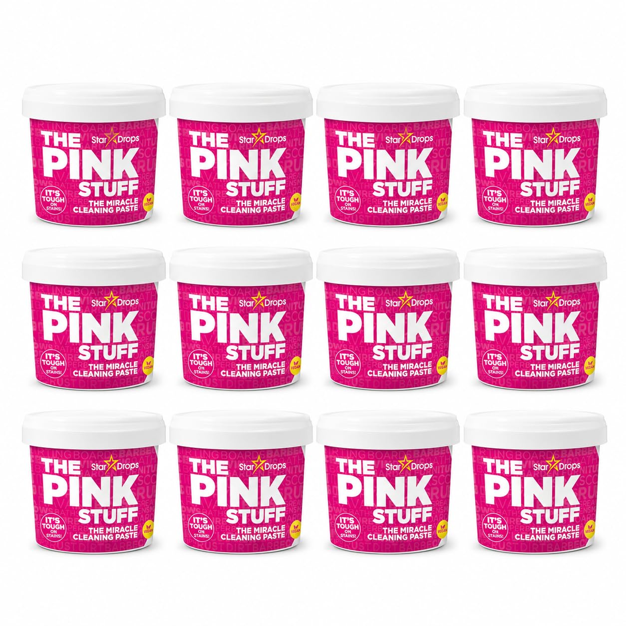 The Pink Stuff Pasta Detergente Multiuso 12 x 850 g Kit Convenienza | Confezione da 12 pezzi ideale per uso domestico e professionale, perfetta per pulizie frequenti su numerose superfici.