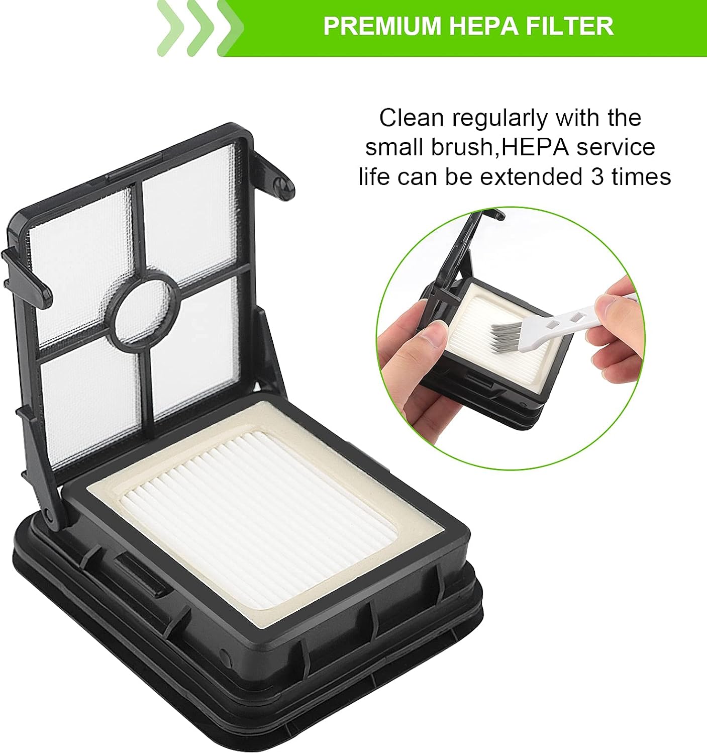 2554A Brush Roll Replacement & Filter parts for Bissell CrossWave Cordless Max 2554A,2590,2593, and 2596 All in One Wet-Dry Vacuum Cleaner (2 Mulit-Surface Pet Brush 2788+ 4 Filters 1866)