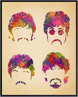 8x10 Beatles Poster, Wall Art - Wall Decor, Great Gift for Paul McCartney, John Lennon, Ringo Starr, George Harrison, 60s Music Fans