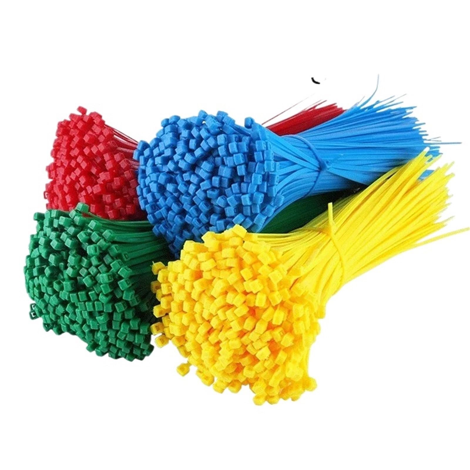 Yangshe Yellow 500Pcs Colorful Nylon Zip Ties 4X200mm For Data Cable Management Home Tools