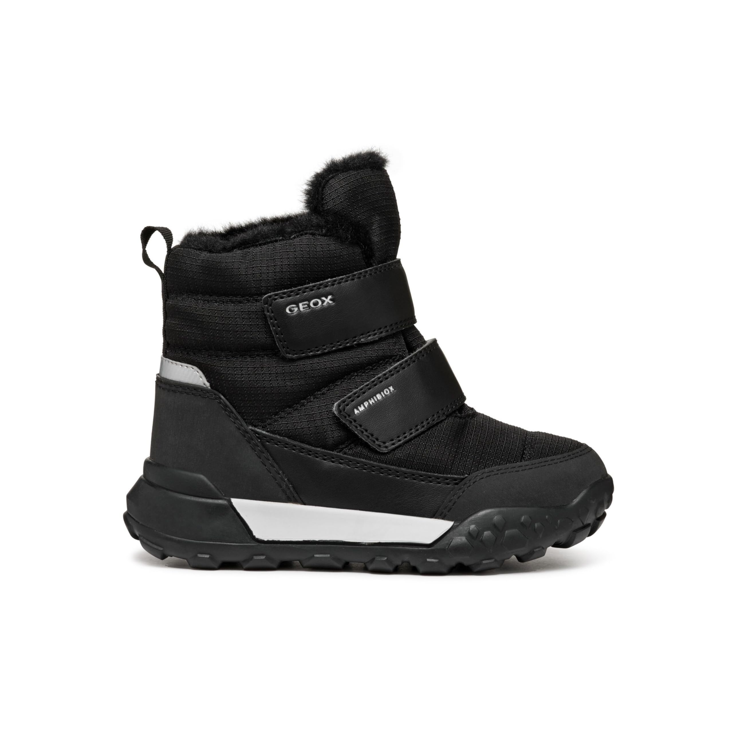 Geox J TREKKYUP BOY B ABX, Snow Boot, Black,