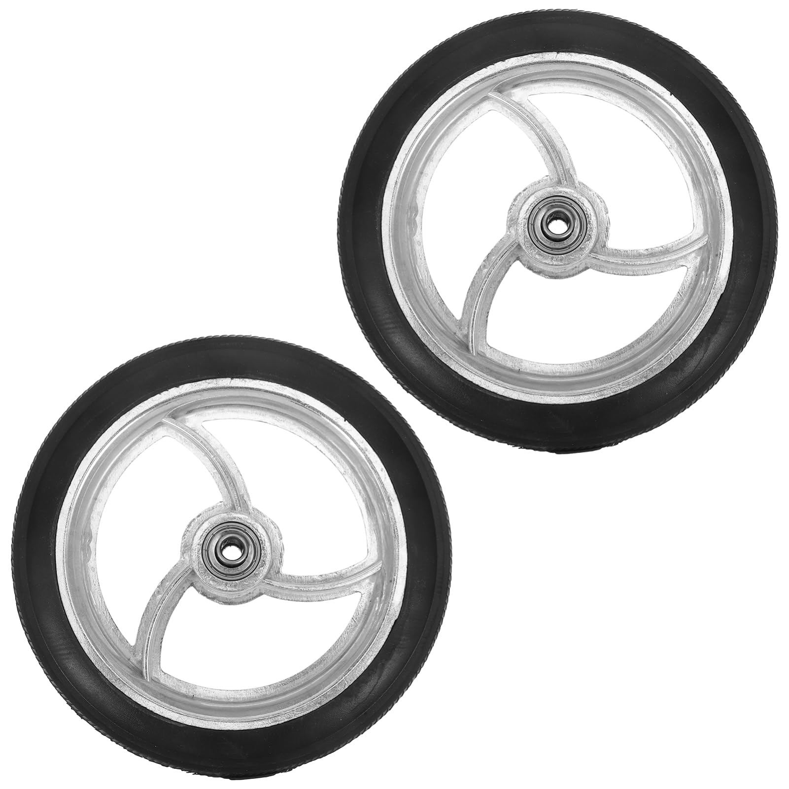 FOMIYES 2pcs Wheelchair Front Wheels Wheelchair Walker Anti-Slip Replacement Casters