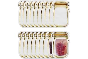 20 Pcs Mason Jar Bags: Your Culinary Companion for Effortless Storage