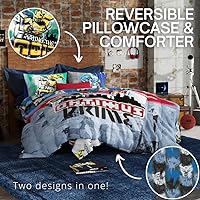 Vista 65 de Franco - Juego de ropa de cama coleccionable Nintendo Donkey Kong, 5 piezas, edredón reversible supersuave y juego de sábanas con funda