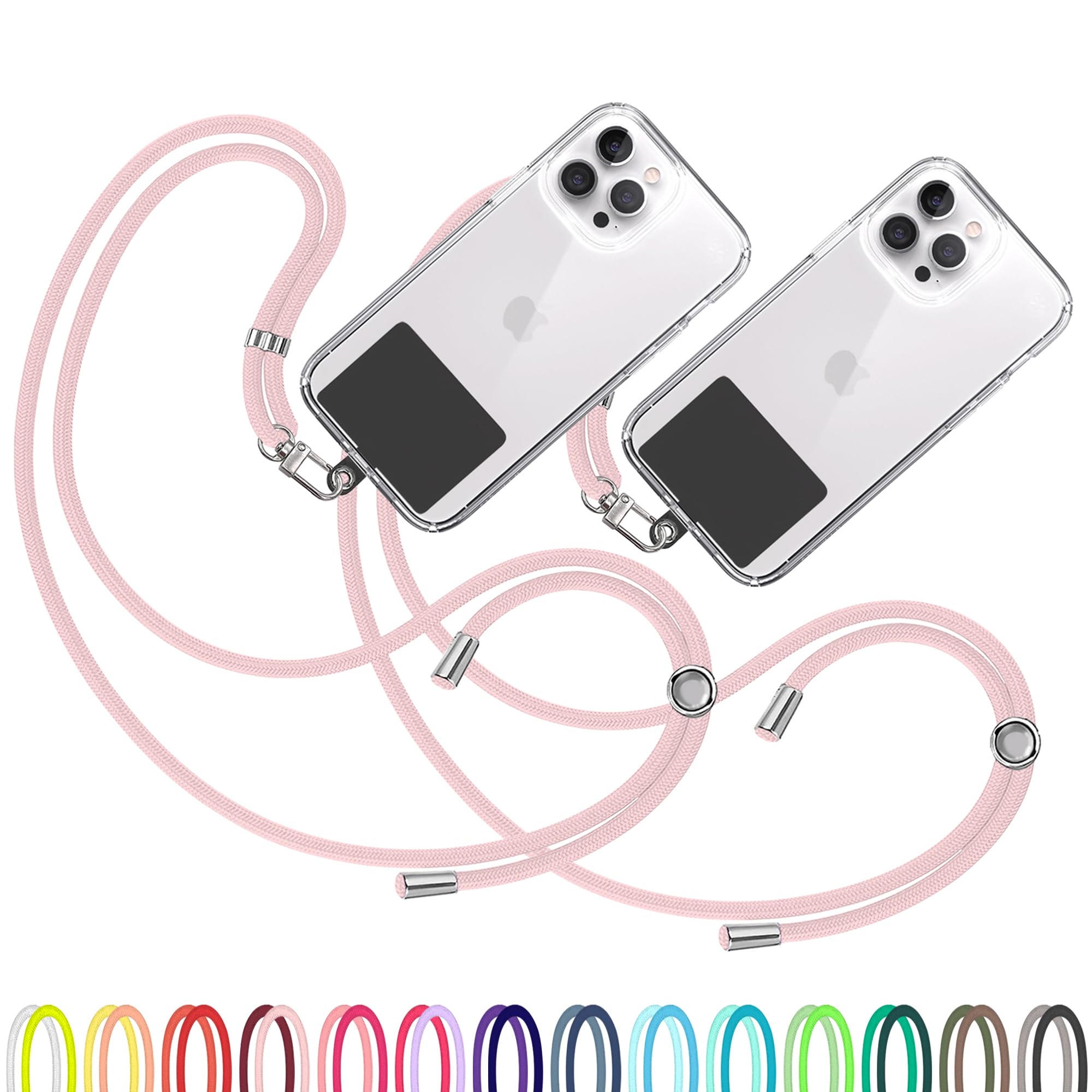 Amazon.com: TBOC 2X Cell Phone Lanyard [Light Pink] - Comfortable
