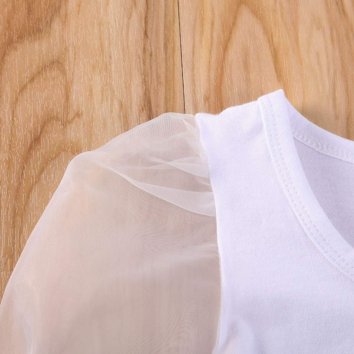 Toddler Kids Baby Girl Fashion Clothes Tulle Puff Long Sleeve T Shirt Blouse Top Spring Summer Outfits: Clothing