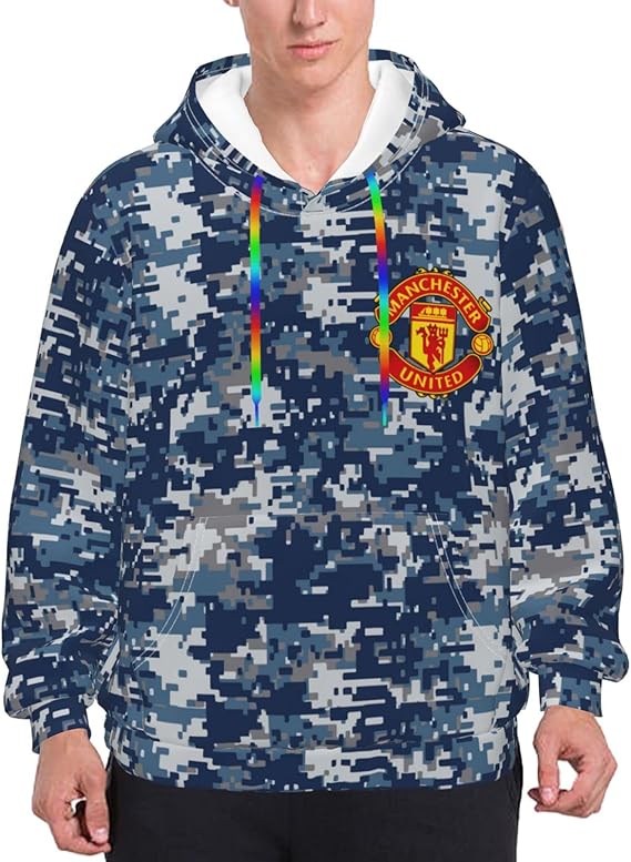 Amazon Co Jp マンチェスターユナイテッドfc パーカー メンズ 長袖 グラデーション パーカー おしゃれ プルオーバー 秋冬 ゆったり 付き おしゃれ スウェット プルオーバー 人気 ストリート トップス ファッション